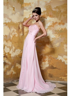Pretty in Pink Prom Gown with Shawl GG1038