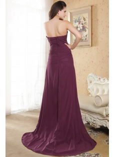 Purple 2013 Split Chiffon Evening Dress IMG_5196