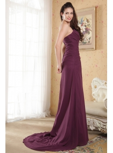 Purple 2013 Split Chiffon Evening Dress IMG_5196
