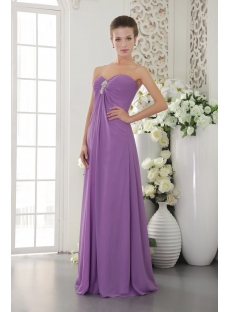 Purple Empire Chiffon Maternity Prom Dress for Plus Size IMG_9563