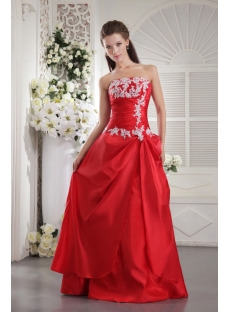 Red Long Clearance Bridesmaid Gown IMG_9955