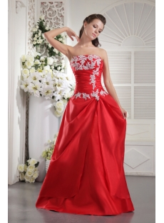 Red Long Clearance Bridesmaid Gown IMG_9955
