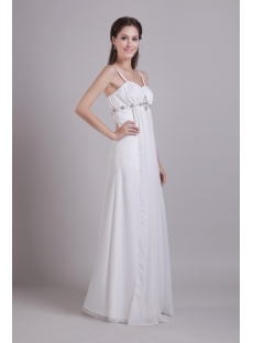 Spaghetti Straps Maternity Wedding Dress for Plus Size 0778