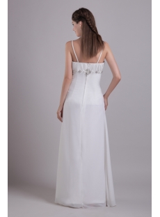 Spaghetti Straps Maternity Wedding Dress for Plus Size 0778