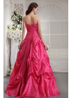 Strapless Fuchsia Clearance Quinceanera Dress IMG_9947