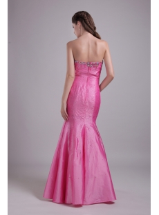 Strapless Hot Pink Mermaid 2012 Evening Dress IMG_0707