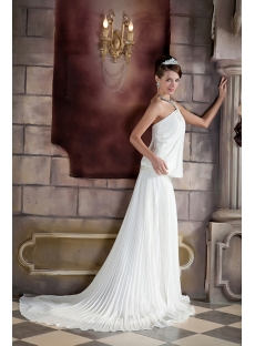 Unique One Shoulder Casual Bridal Gown GG1030