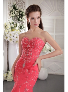 Water Lemon Long Luxurious Embroidery Prom Dress 2012 with Train IMG_9938
