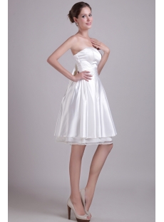 White Inexpensive Homecoming Dresses Short 0968