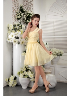 Yellow Pretty Junior Short Prom Dresses IMG_0239