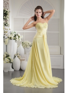 Yellow Sweet Prom Dress 2012 with Corset IMG_9721