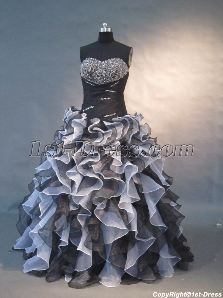 images/201305/big/White-And-Black-Floor-Length-Satin-Organza-Quinceanera-Dress-1499-1504-b-1-1370030985.jpg