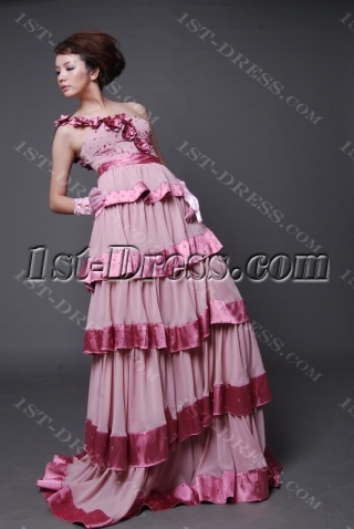 A-Line Strapless Sweetheart Long / Floor-Length Chiffon Elastic Silk-like Satin Prom Dress H2231-1