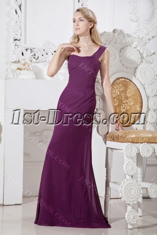 Charming Sheath Mother of Groom Dress with One Shoulder