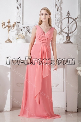 Simple Long Mother of the Bride Dresses Plus Size