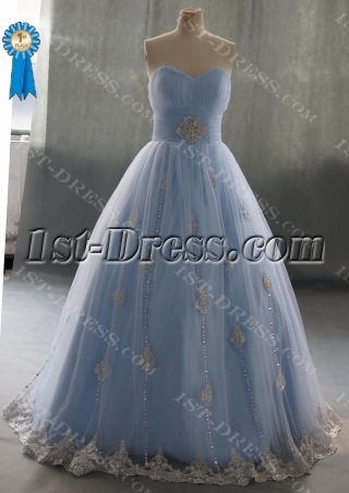 Sweetheart Floor-Length Satin Tulle Quinceanera Dress With Ruffle Lace Beading 04070