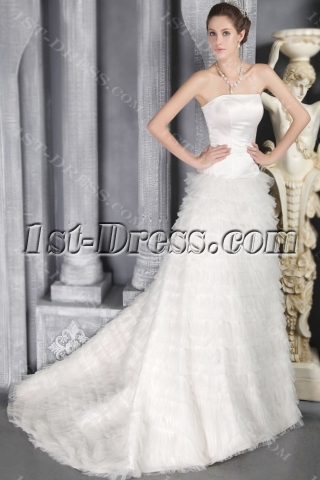 Tasteful Princess Bridal Gowns Strapless 2823