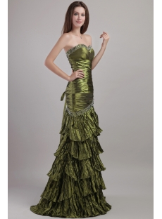 2013 Olive Prom Dresses Long with Sheath 1927