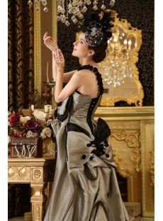 Sleeveless Floor-length Elastic Woven Satin 2013 Prom Dresses H-147  