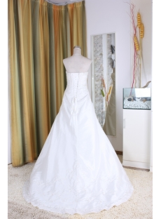 A-Line Ball Gown Princess Bateau Strapless Natural Waist Taffeta Bridal Gowns 5316