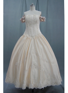 A-Line Princess Halter Sweetheart Off the Shoulder Non-Strapless Satin Plus Size Wedding Dress 04405