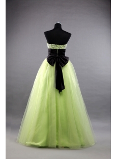 A-Line Princess Strapless Sweetheart Long / Floor-Length Satin Tulle Prom Dress 1421