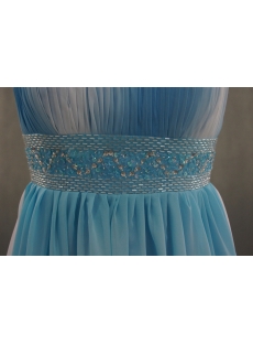 A-Line Strapless Floor-Length Chiffon Elastic Silk-like Satin Evening Dress 04359 