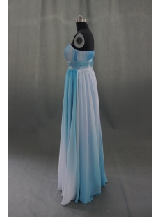 A-Line Strapless Floor-Length Chiffon Elastic Silk-like Satin Evening Dress 04359 