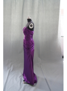 A-Line Strapless Floor-Length Silk-like Satin Prom Dress 04951