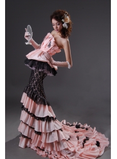 A-Line Strapless Sweetheart Long / Floor-Length Taffeta Prom Dress H2232-2