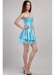 Aqua Blue Super Sweet 16 Dress 2298