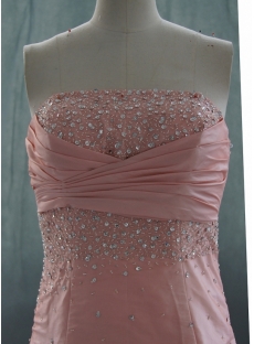Ball Gown Princess Bateau Strapless Floor-Length Taffeta Quinceanera Dress 06334