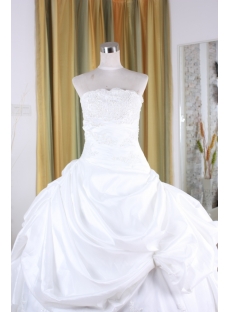Ball Gown Princess Strapless Floor-Length Taffeta Bridal Gowns 5319