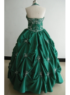 Ball Gown Princess Strapless Long / Floor-Length Taffeta Quinceanera Dress 3478