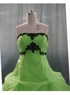 Ball Gown Princess Strapless Sweetheart Floor-Length Satin Organza Quinceanera Dress 05327
