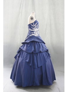 Ball Gown Princess Strapless Sweetheart Floor-Length Taffeta Quinceanera Dress 06409