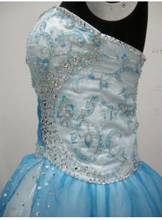 Ball Gown Princess Strapless Sweetheart Long / Floor-Length Satin Organza Quinceanera Dress 3801