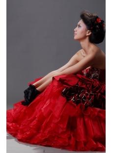 Ball Gown Princess Strapless Sweetheart Long / Floor-Length Satin Organza Quinceanera Dress H2221