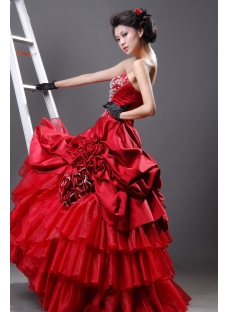 Ball Gown Princess Strapless Sweetheart Long / Floor-Length Satin Organza Quinceanera Dress H2221