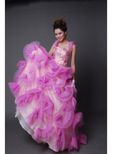 Ball Gown Princess Strapless Sweetheart Long / Floor-Length Satin Tulle Quinceanera Dress y002