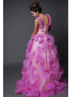 Ball Gown Princess Strapless Sweetheart Long / Floor-Length Satin Tulle Quinceanera Dress y002