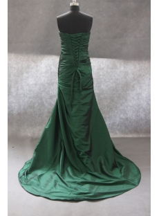 Ball-Gown Strapless Floor-Length Taffeta Prom Dress With Ruffle 02417