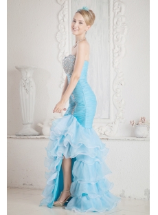 Blue Sheath Luxury Quinceanera Dress 2013