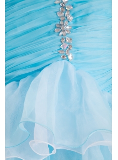 Blue Sheath Luxury Quinceanera Dress 2013