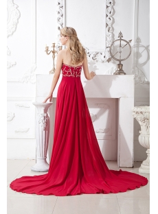 Burgundy Empire Prom Dress under 200 for Plus Size
