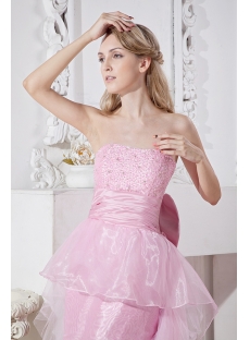 Charming Pink Sweet 16 Dress with Detachable Train