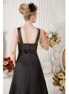 Cheap Black Straps Long Vintage Evening Dress