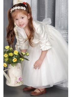 Cheap Flower Girl Dress with Jacket 2525