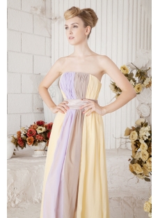 Chiffon Colorful Long Evening Dress for Formal Party