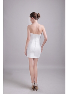 Cute White with Silver Short Homecoming Dress 1201
